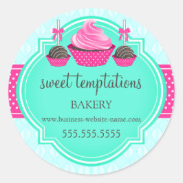 Adesivo Encapsulamento de padaria de cupcakes e Pop de bol