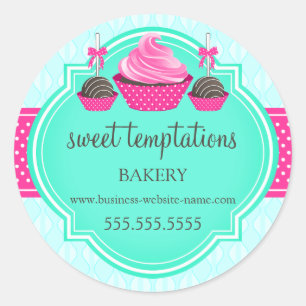 Adesivo Encapsulamento de padaria de cupcakes e Pop de bol