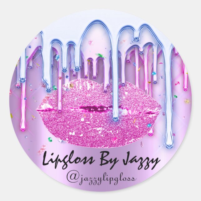 Adesivo Encapsulamento de picos Bluei cor-de-rosa com perd (Frente)