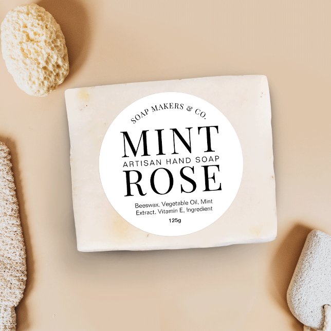 Adesivo Encapsulamento Elegante de Bar de Sabão Branco Pre (Criador carregado)