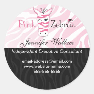 Adesivo Encapsulamento ou envio de zebra rosa