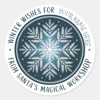 Adesivo Enchanted Snowflake Stamp Sticker
