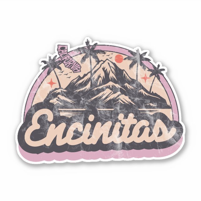 Adesivo Encinitas, Califórnia (Frente)