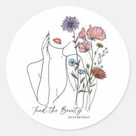 Adesivo Encontre A Beleza Na Cotação Inspiracional Do Dia 