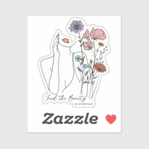 Adesivo Encontre A Beleza Na Cotação Inspiracional Do Dia 