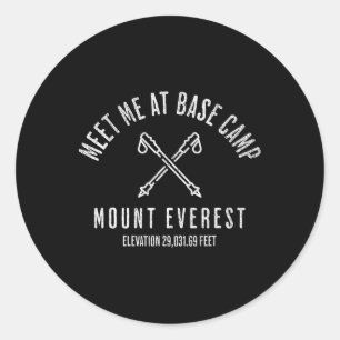 Adesivo Encontre-me no Acampamento Se da Montanha Everest