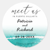 Encontre-nos no Casamento de Destino Teal Save The