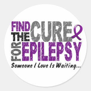 Adesivo Encontre os t-shirt & os presentes da EPILEPSIA da