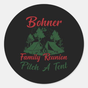 Adesivo Encontro da Família Bohner Armação de Tenda Famíli