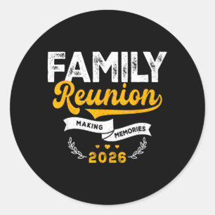 Adesivo Encontro de Família Divertido Criando Memórias Fam