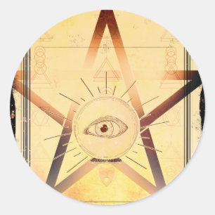 Adesivo Encontro Místico Mágico Adivinho Olho Festa