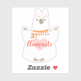 Adesivo Encorajamento Posição de Yoga Llamaste