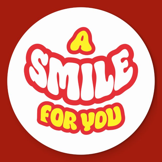 Adesivo Encorajando Um Sorriso Para Você (A smile for you - yellow)