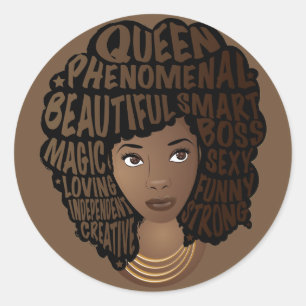 Adesivo Encorajar as mulheres, Melanin