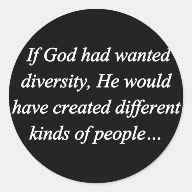 Adesivo Encorajar o reverso da diversidade (sq) (Frente)