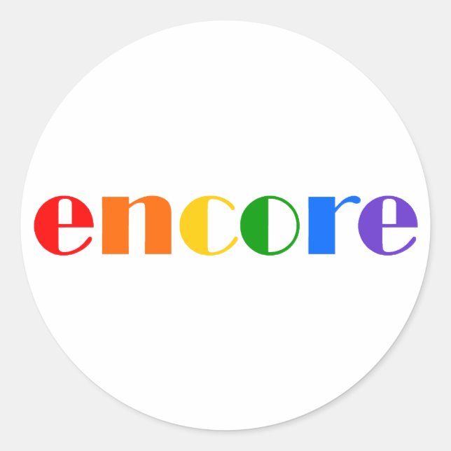 Adesivo Encore Stickers (Frente)