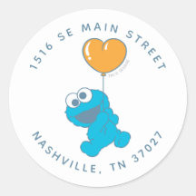 Endereço da Festa de Chás do Cookie Monster Baby