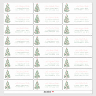 Adesivo Endereço das Cartões de Férias Rosa Maximizada