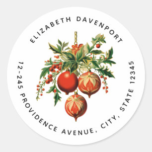 Adesivo Endereço das Decorações da Árvore de Natal Legal R