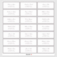 Endereço de Convidado de Casamento Clássico de Plu