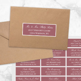 Adesivo Endereço de Convidado de Casamento em Script Elega