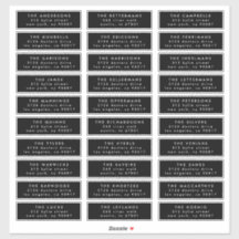 Endereço de convidado de casamento individual MINI