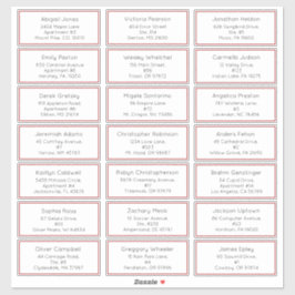 Adesivo Endereço de Convidado de Férias de Natal Simples