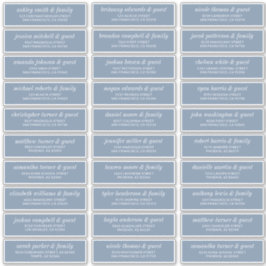 Adesivo Endereço de Convidado para Casamento Chic Simples 