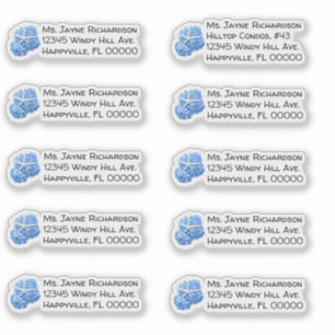 Adesivo Endereço de Correspondência Individual de Casament