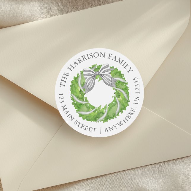 Adesivo Endereço de devolução da Arco de Cinza de Aquarela (Criador carregado)