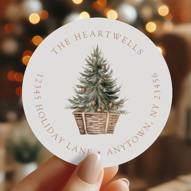 Adesivo Endereço de devolução da árvore de natal da Waterc (Criador carregado)