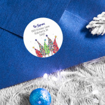 Endereço de devolução das árvores de Natal Disco