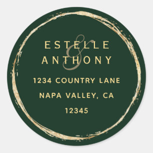 Adesivo Endereço de Devolução de Ampersand Rústico Ver