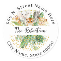 Endereço de devolução de animais selvagens Safari