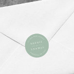 Adesivo Endereço de Devolução de Casamento de Cor Editável<br><div class="desc">Coloração Editável Colorida Retorno de Endereço Clássico Clássico Moderno com texto em branco contra uma cor de fundo editável; para alterá-lo de preto para uma cor de sua escolha, clique no botão personalizar. Personalize-o substituindo o texto do marcador de posição. Para obter mais opções, como alterar a fonte, seu tamanho...</div>