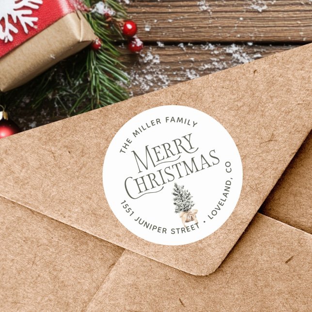 Adesivo Endereço de devolução de Natal (Criador carregado)