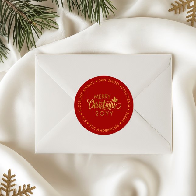 Adesivo Endereço de Devolução de Natal Personalizado Doura (Criador carregado)