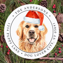 Endereço de devolução do cachorro de Natal do ouro
