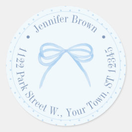 Adesivo Endereço de devolução do Chá de casamento Arco Azu