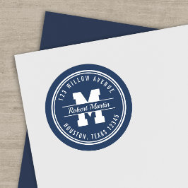 Adesivo Endereço de devolução do estilo de cor personaliza