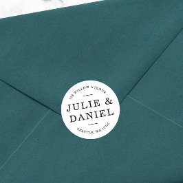 Adesivo Endereço de devolução do na moda Modern Casal