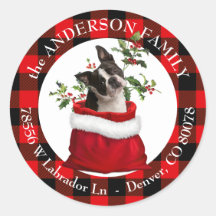 Endereço de devolução do quadro de Xadrez Terrier 