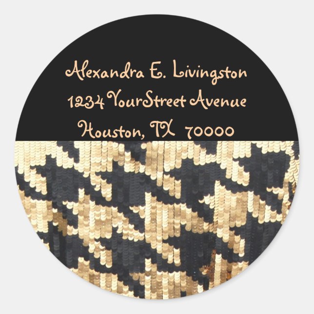 Adesivo Endereço de devolução do Sparkle Bling (Frente)