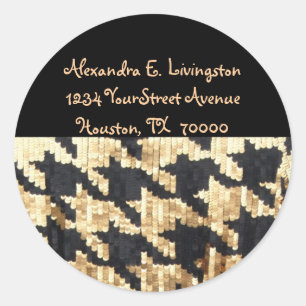 Adesivo Endereço de devolução do Sparkle Bling