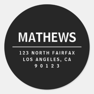 Adesivo Endereço de devolução simples