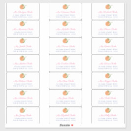 Adesivo Endereço de Envelope Guest de Citrus Rosa do Medit