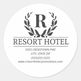 Adesivo Endereço de logotipo da sua empresa