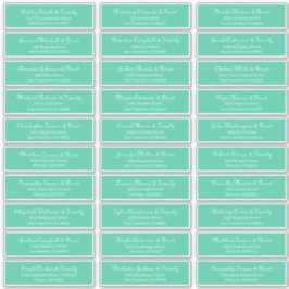 Adesivo Endereço de Nomes de Convidado de Casamento de Scr