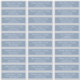 Adesivo Endereço de Nomes de Convidado para Casamento de S