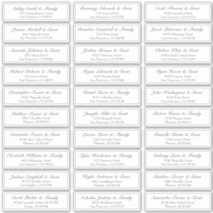 Adesivo Endereço de Nomes de Convidados de Casamento de S